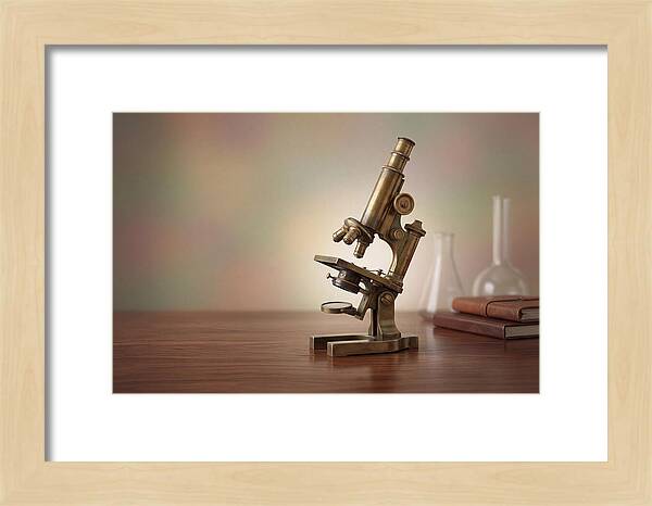 Antique Brass Microscope Elegance