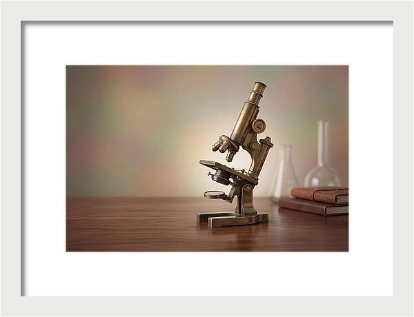 Antique Brass Microscope Elegance