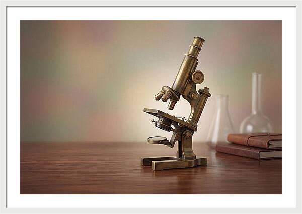Antique Brass Microscope Elegance