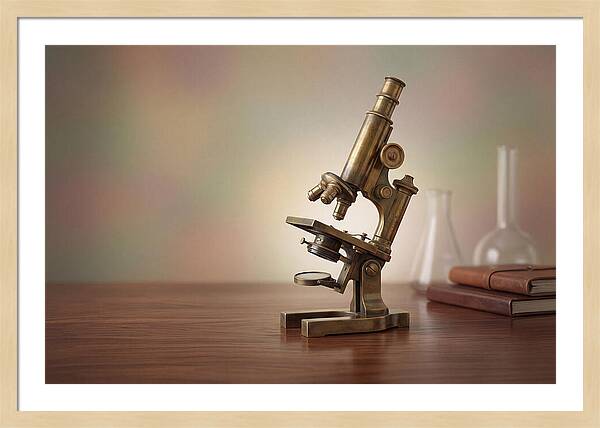 Antique Brass Microscope Elegance