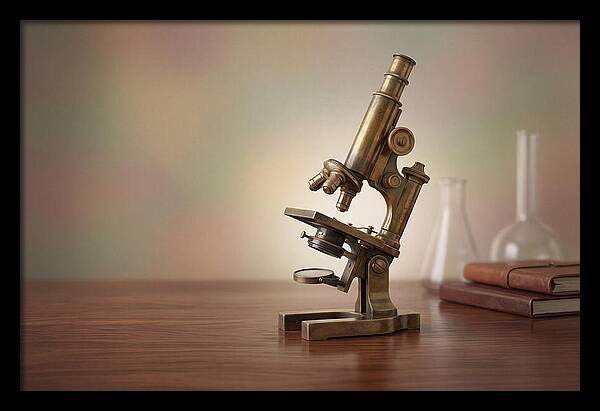 Antique Brass Microscope Elegance