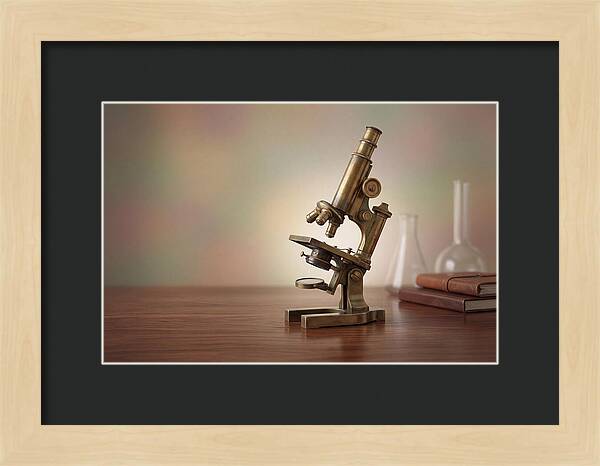 Antique Brass Microscope Elegance