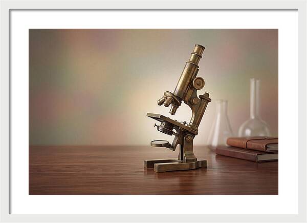 Antique Brass Microscope Elegance