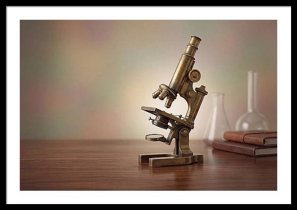 Antique Brass Microscope Elegance