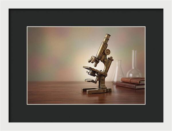 Antique Brass Microscope Elegance