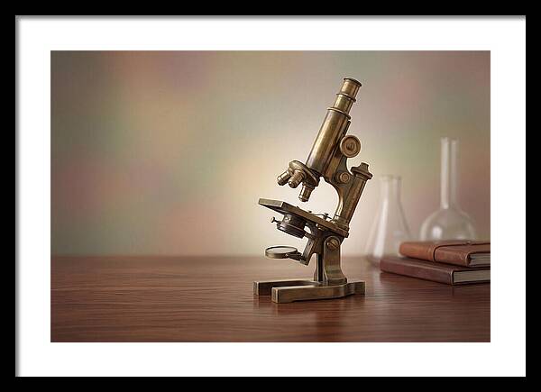 Antique Brass Microscope Elegance