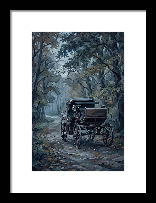 Antique Carriage In Autumn