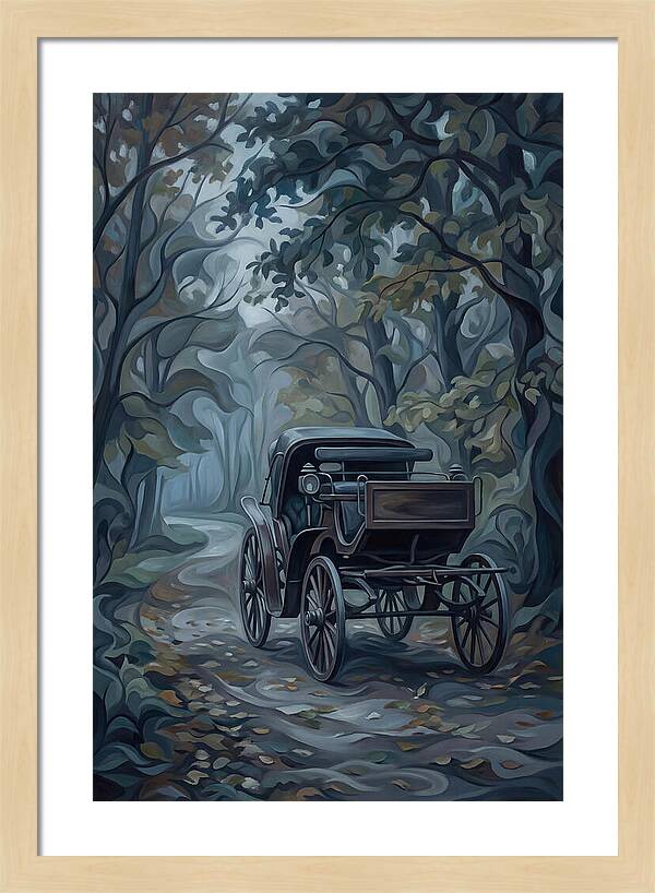 Antique Carriage In Autumn
