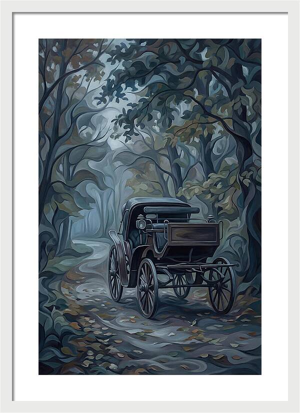 Antique Carriage In Autumn