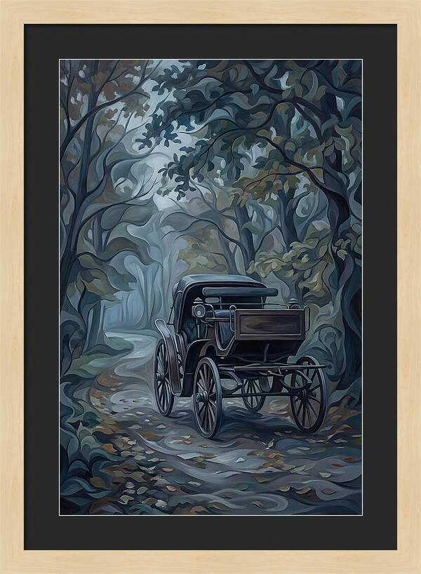 Antique Carriage In Autumn