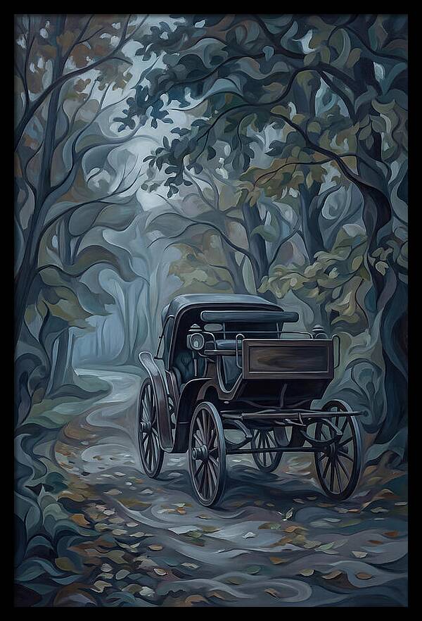 Antique Carriage In Autumn