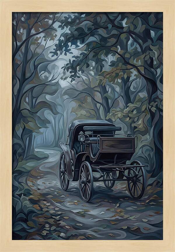 Antique Carriage In Autumn