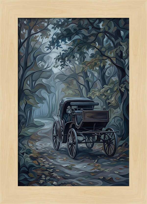 Antique Carriage In Autumn