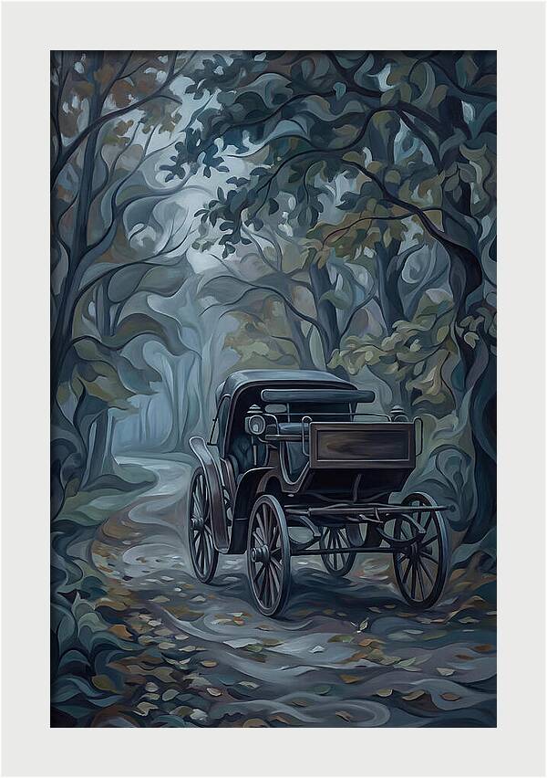 Antique Carriage In Autumn