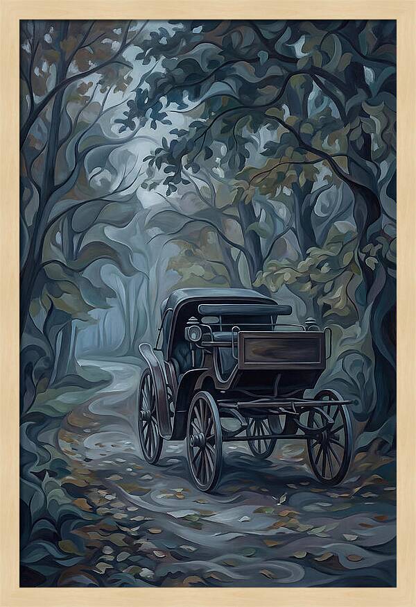 Antique Carriage In Autumn