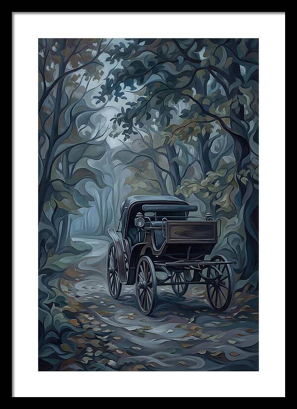 Antique Carriage In Autumn