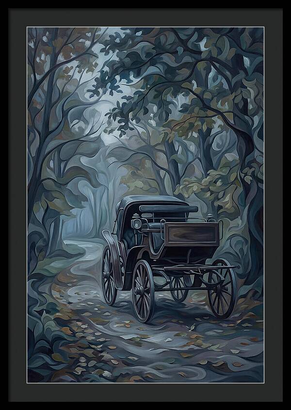 Antique Carriage In Autumn