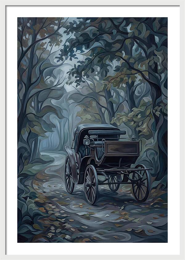 Antique Carriage In Autumn