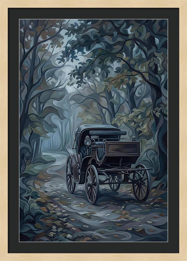 Antique Carriage In Autumn