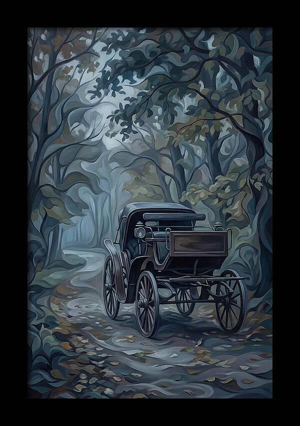 Antique Carriage In Autumn
