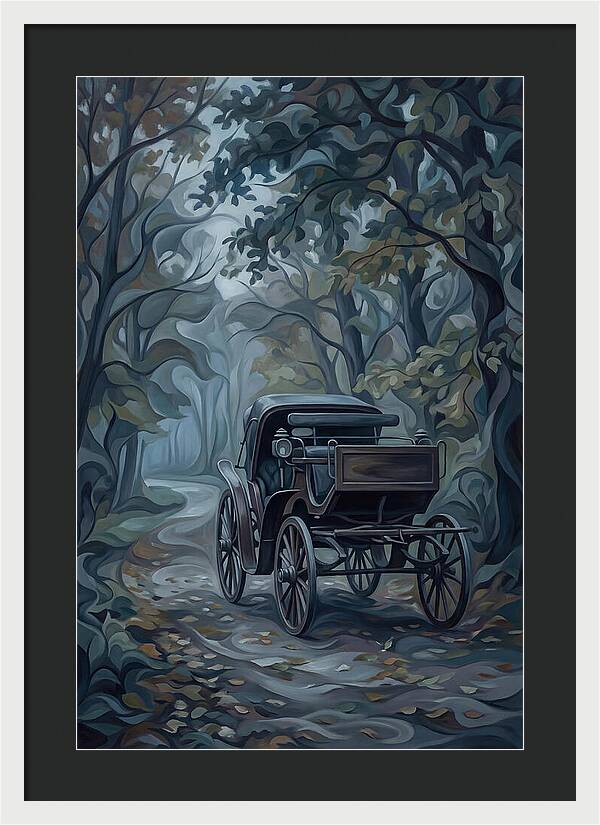 Antique Carriage In Autumn