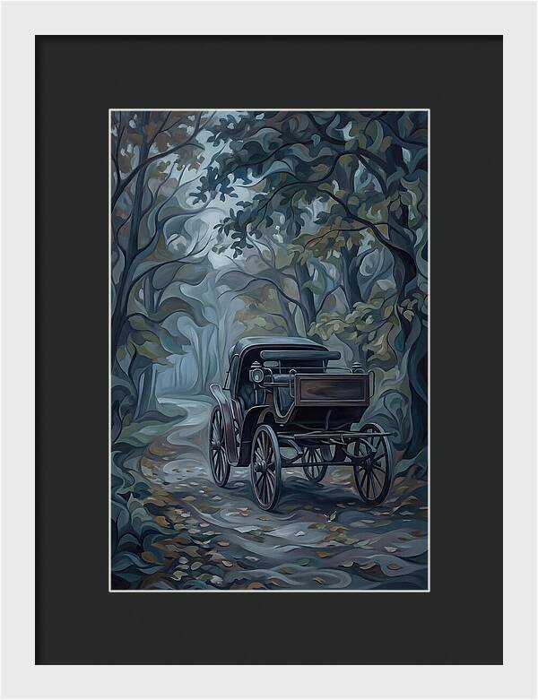 Antique Carriage In Autumn