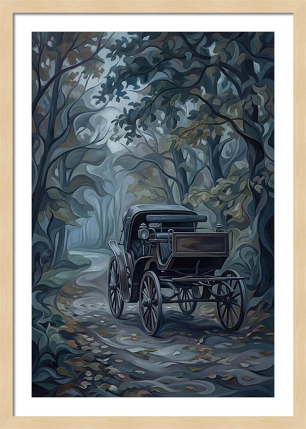 Antique Carriage In Autumn
