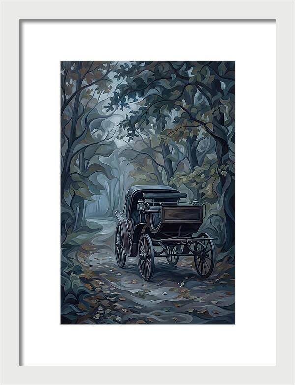 Antique Carriage In Autumn