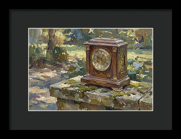 Antique Clock In Nature