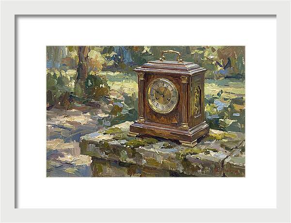 Antique Clock In Nature