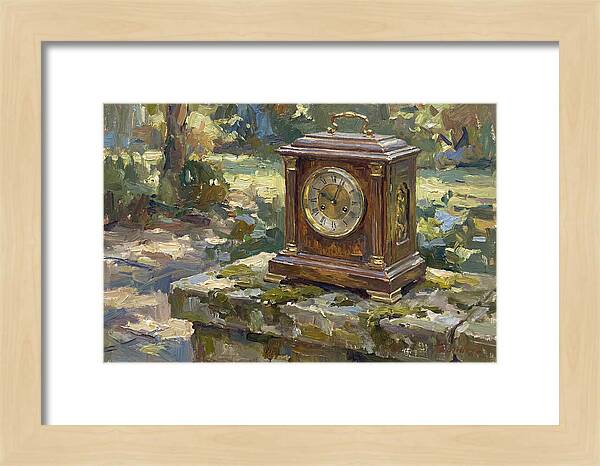 Antique Clock In Nature
