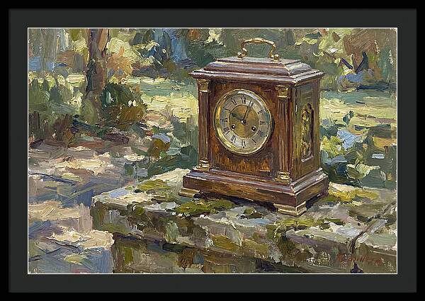 Antique Clock In Nature