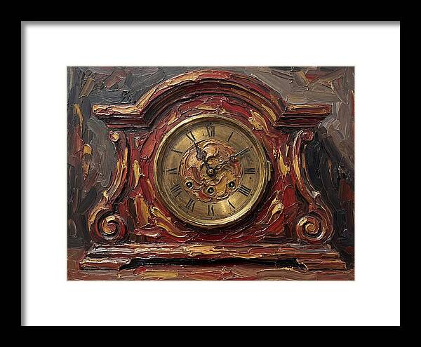 Antique Clock In Rich Hues