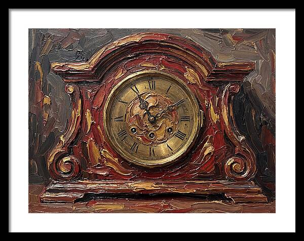 Antique Clock In Rich Hues