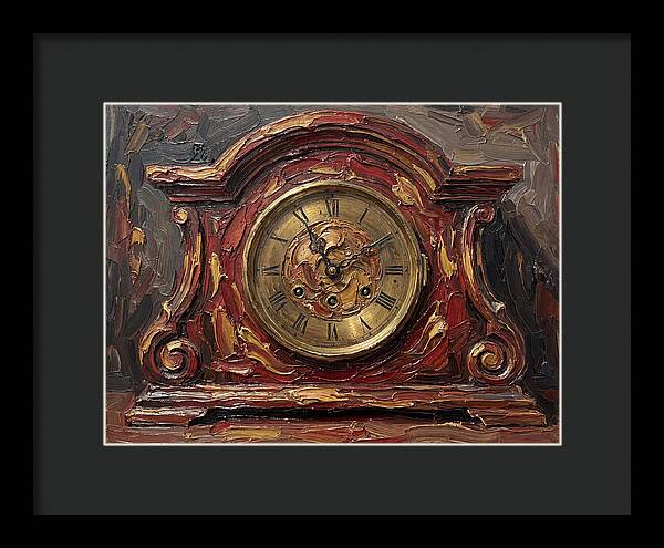 Antique Clock In Rich Hues