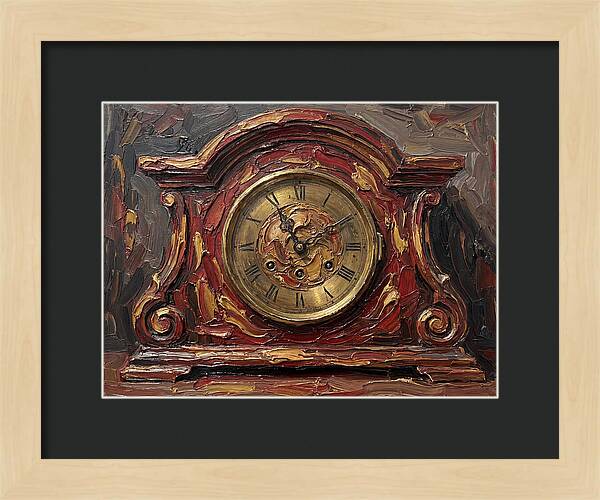 Antique Clock In Rich Hues