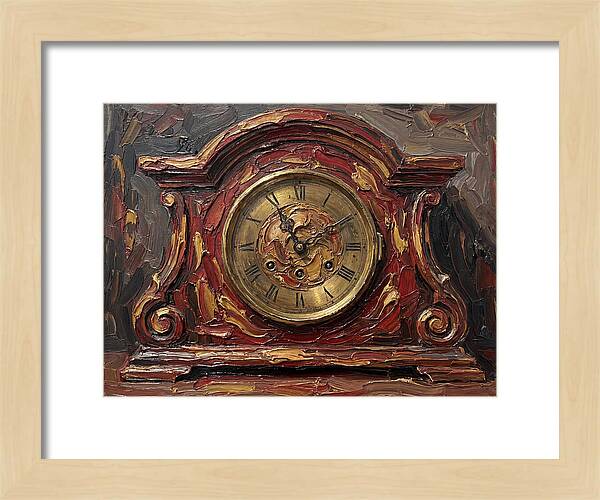 Antique Clock In Rich Hues