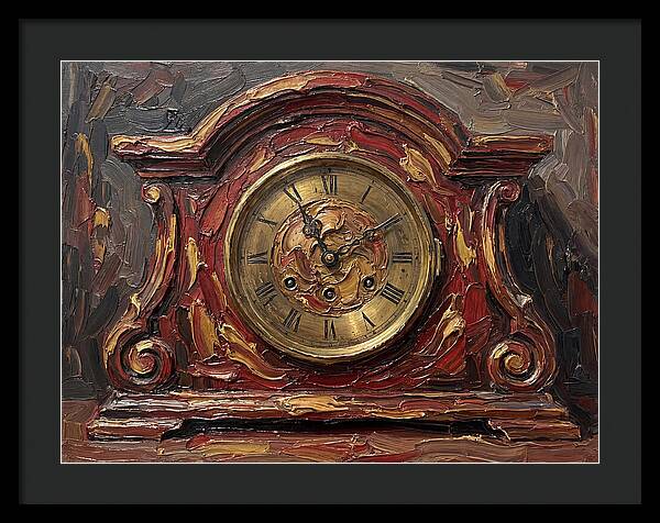 Antique Clock In Rich Hues