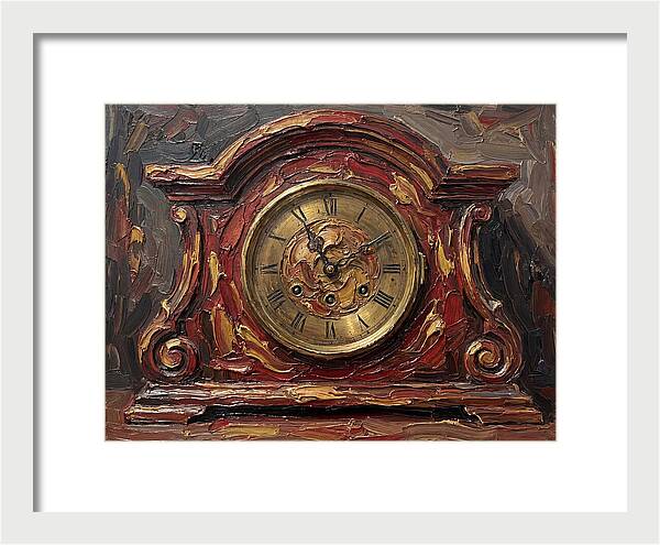Antique Clock In Rich Hues