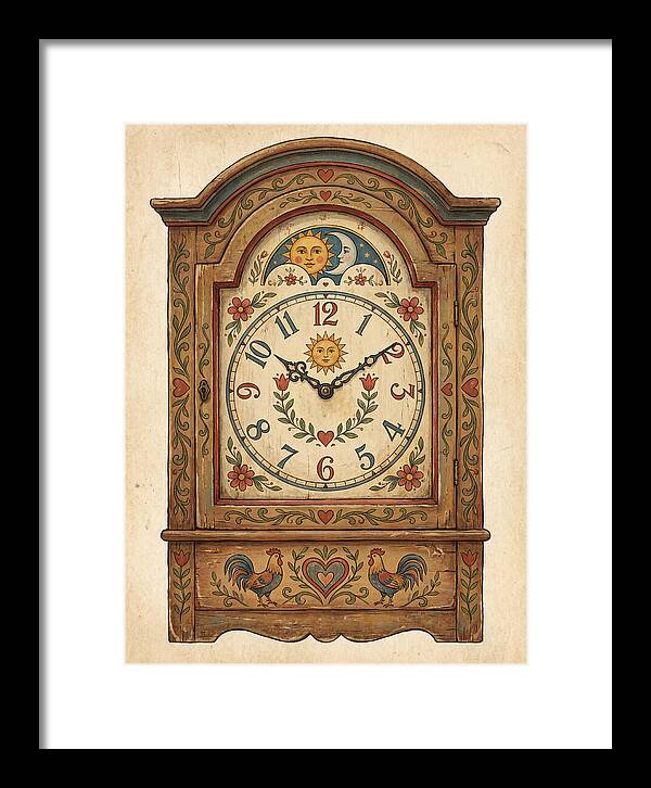 Antique Folk Clock
