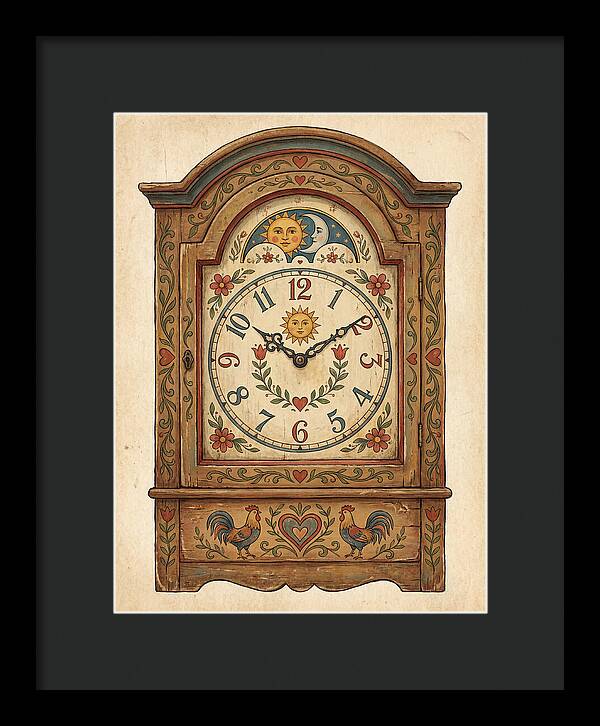 Antique Folk Clock