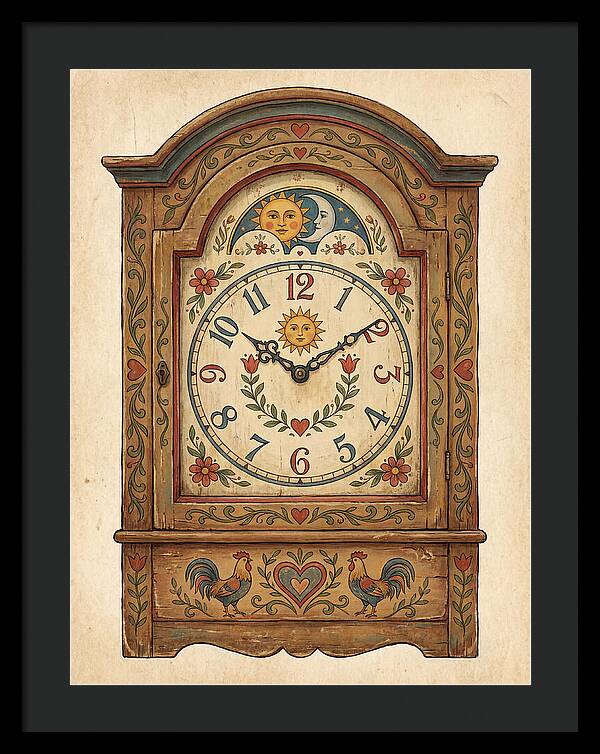 Antique Folk Clock