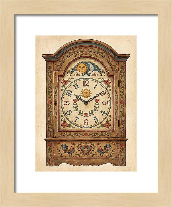 Antique Folk Clock