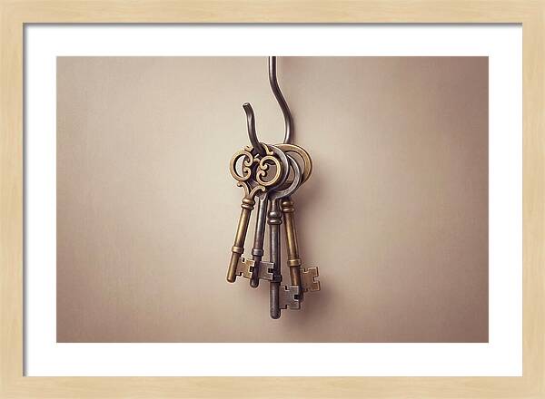 Antique Keys Hanging Elegantly