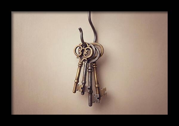 Antique Keys Hanging Elegantly