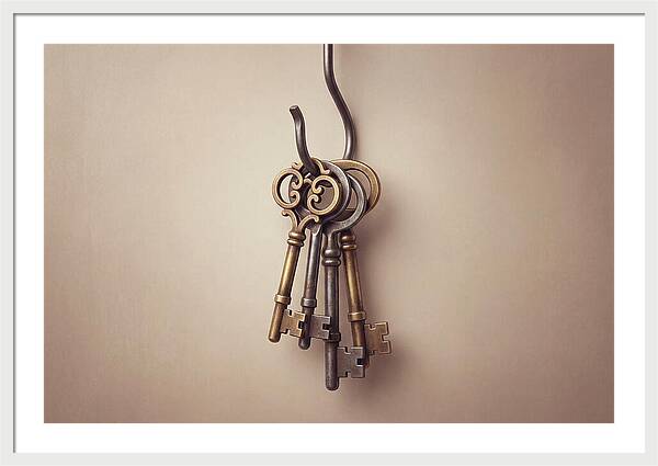 Antique Keys Hanging Elegantly