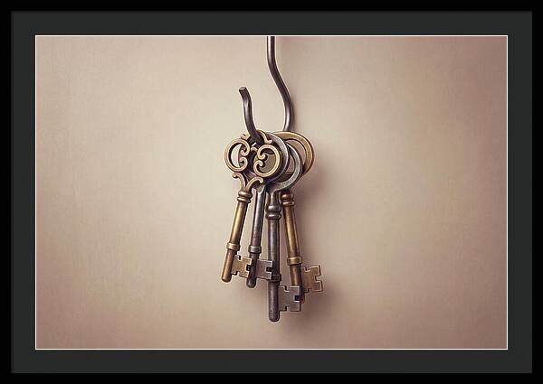 Antique Keys Hanging Elegantly