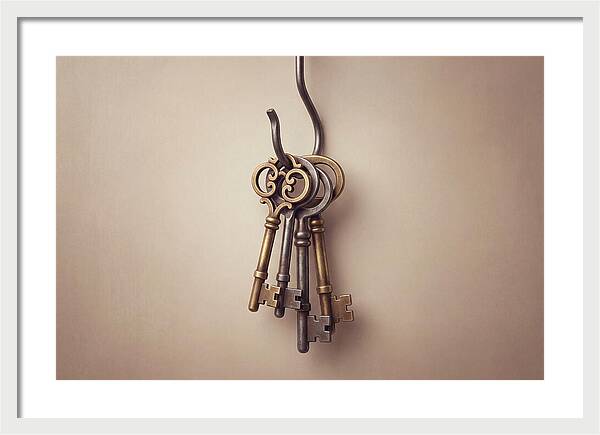 Antique Keys Hanging Elegantly