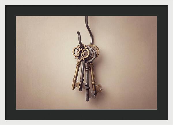Antique Keys Hanging Elegantly