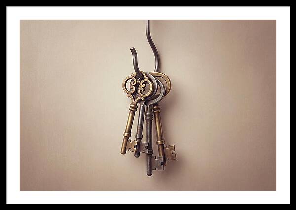 Antique Keys Hanging Elegantly